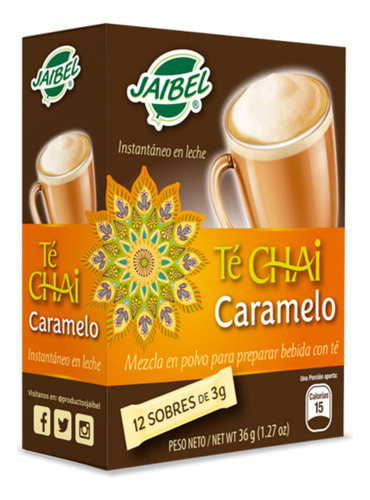 Te Chai Jaibel Latte Caramelo X 12 Sobres