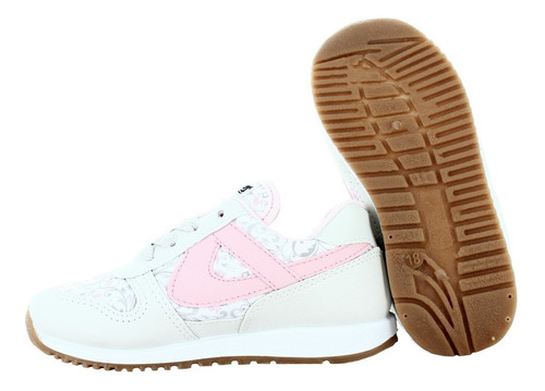Imagen 4 de 6 de Panam Tenis Urbano Rosa Con Flores Para Niña 79253