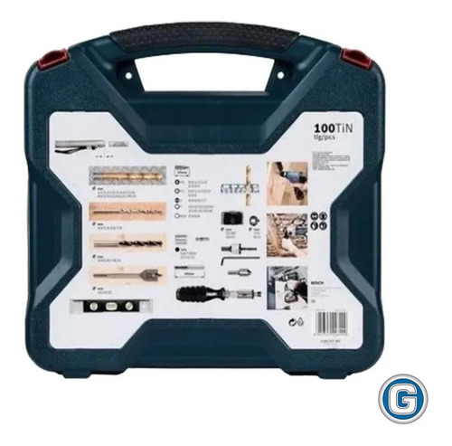 Set Mechas Bosch Titanio 100 U Madera Metal Pared Punta Copa