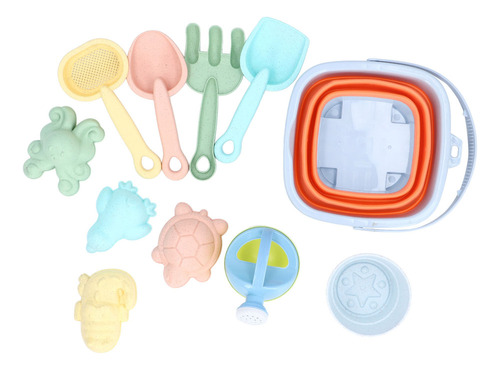 Conjunto De Praia Sand Toys Conjunto De Baldes E Pás Dobráve