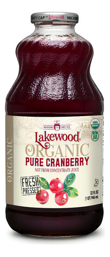 Jugo De Arandano Puro Orgánico Lakewood 946ml