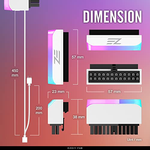 Adaptador De Conector De Alimentación Ezdiy-fab Atx De 24 Pi
