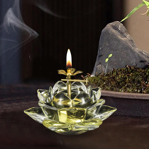 Lámpara Ghee Altar Suministros Lámpara De Aceite Hecha A