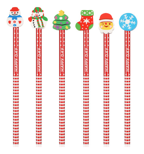 Lápiz Navideño Con Dibujos Animados De Cute Pencils, 36 Unid