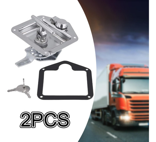 2 Peças Rv Trailer Tool Box Locks Com Duas Chaves