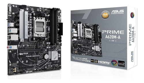 Tarjeta Madre Asus Prime A620m-a-csm Am5 Ddr5 Micro Atx Hdmi