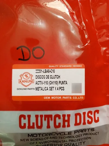 Discos Clutch Activ110 Eco100 C100 Biz Kanuni Original