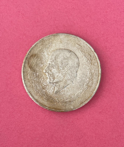 Moneda 5 Pesos Hidalgo Plata Ley .720 1953