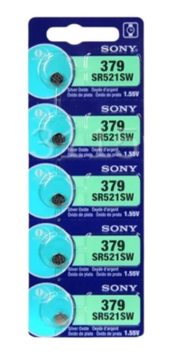 Batería De Reloj 379 Sr521sw Sony Blíster 5 Unidades Fv2026