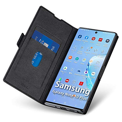 Funda Para Galaxy Note 10 Plus Negro Leather Duropu Tpu B-02