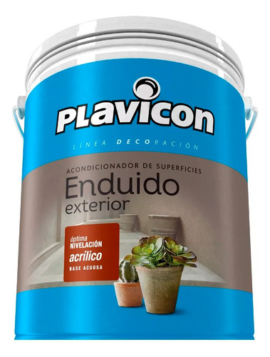 Enduido Plastico Para Exteriores Superlijable 1l Plavicon