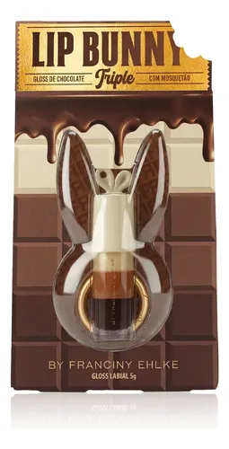 Gloss Labial  Lip Bunny Triple - Fran By Franciny Ehlke Marrom