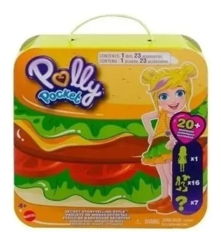 Polly Pocket Paquete De Modas Secretas (hamburguesa)