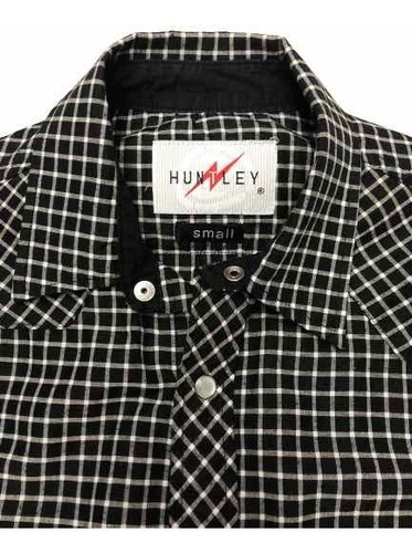 Camisa Hombre Talle S Huntley Bolsillos Y Broches Perfecta