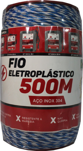 Imagem 2 de 2 de Kit Cerca Elétrica Rural Eletrificador Lb 50km + Cabo 500m
