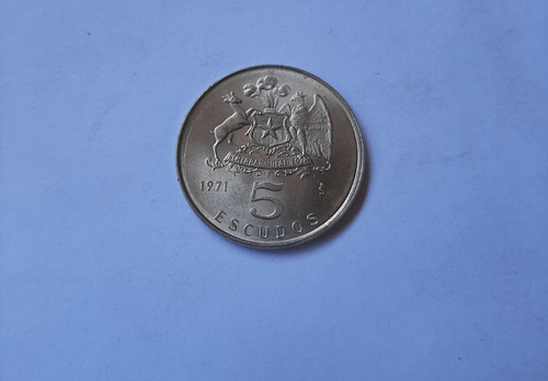 Moneda De 5 Escudos Año 1971