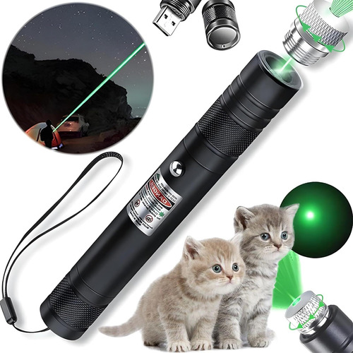 Linterna De Luz Verde,linterna Apuntador,juguetes Para Gatos