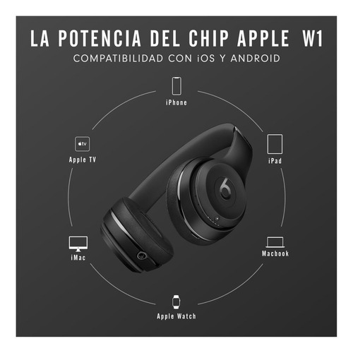 Imagen 2 de 5 de Audífonos Beats Solo³ Wireless - Matte black