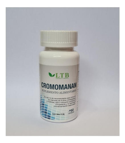Adelgazante Natural Cromomanan - 60 Capsulas Suplemento 