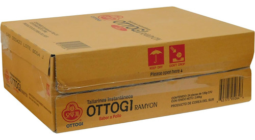 Ramen Sabor Pollo Caja 24 Piezas 120 Gramos Ottogi