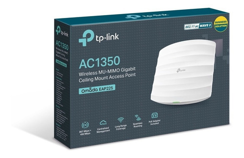 Tp-link Eap225 Access Point P/techo Ac1350 Dual 2.4 Y 5 Ghz