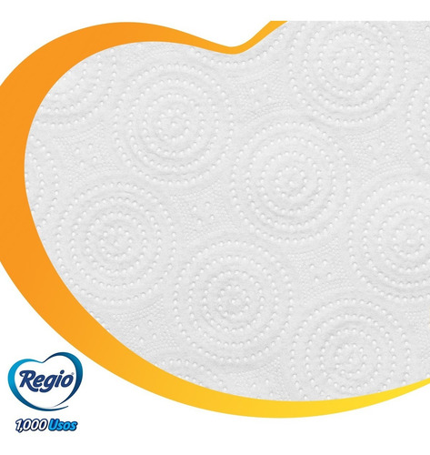 Imagen 4 de 4 de Toallas De Papel Regio 1000 Usos 2 Rollos