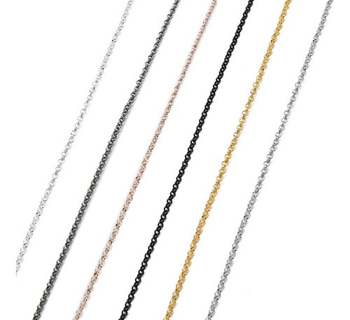 D 2 Uds 10m/rollo Cadena De Eslabones Collar Colgante Diy