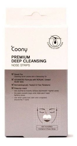 Coony Premium Deep Cleansing Nose Strips Puntos Negros Nariz Tipo De Piel Todo Tipo De Piel