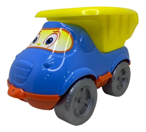 Camión Volcador Baby Truck - Irv Toys Art. 82 Personaje Volcador Celeste/amarillo