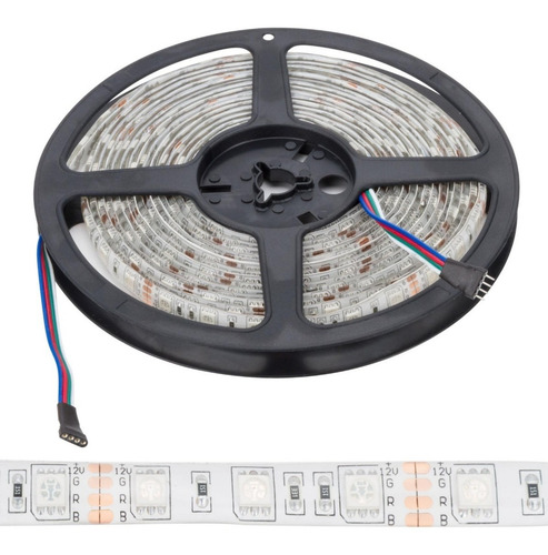 Imagen 8 de 10 de Tira Led Rgb 5050 Para Exterior/interior Controlador Wifi Compatible Alexa Y Google Home Incluye 10 Metros Y Eliminador