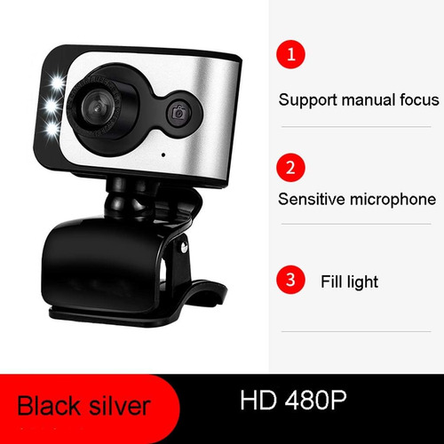 Cámara Web Usb Hd Con Micrófono Para Pc