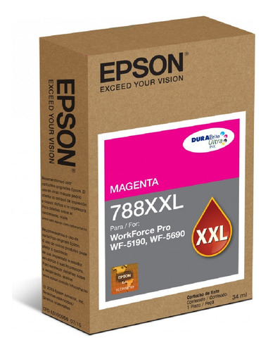 Cartucho Extra Alta Capacidad Epson 788xxl Magenta Original