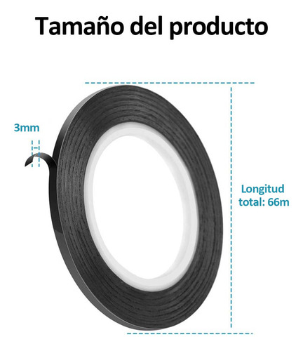 Cinta De Pizarra Blanca Lines Draw A Line 3mm 10 Rollos
