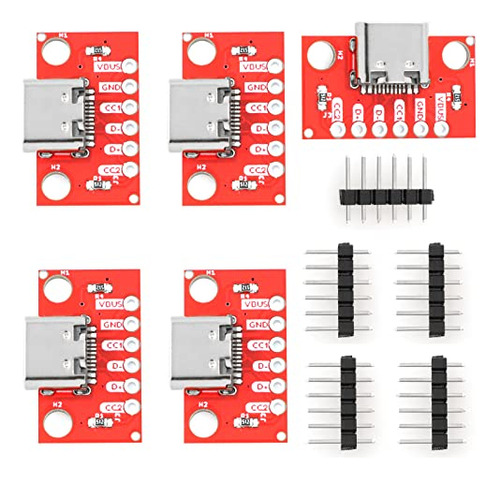 Paquete De 5 Juegos De Placas De Conexión Usb Tipo C: Audio