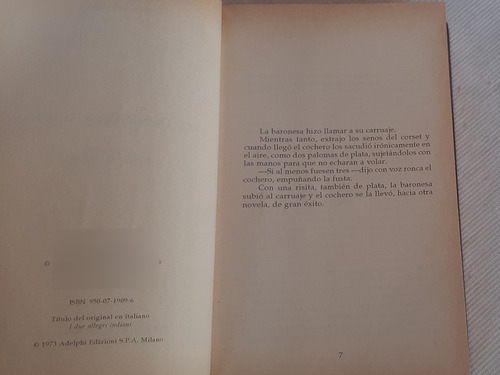 Imagen 4 de 7 de Los Dos Indios Alegres J Rodolfo Wilcock Ed Sudamericana