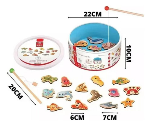Juego De Pesca Imantado Infantil Magnific