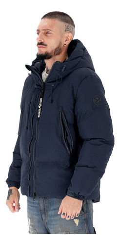 Campera Bross London Con Cinta Marino