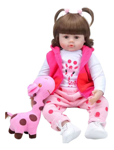 Muñeca De Silicona 55cm Bebé Reborn Realista Con Accesorios