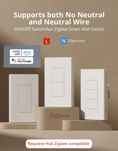 Sonoff Zbm5 Interruptor Zigbee Sin Neutro 2 Bot Alexa Google