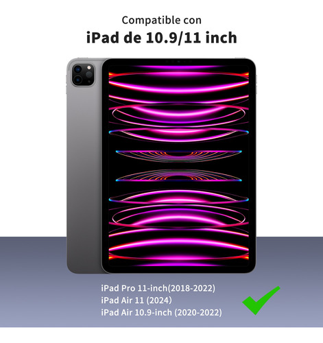 Funda Con Teclado Pro Keys Para iPad 10.9/11 Air4/5/11
