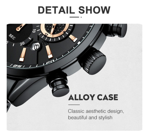 Reloj Cronógrafo Cheetah 1613 Con Calendario De Moda