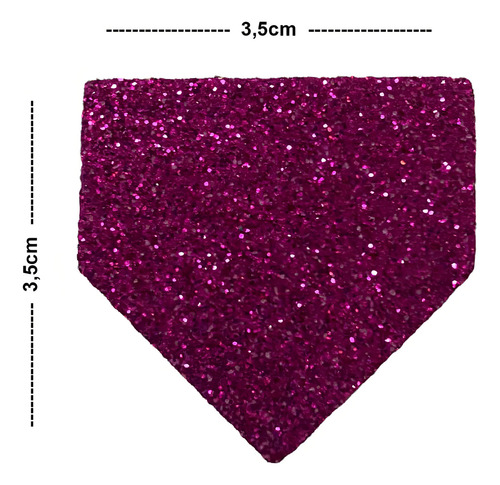 50 Mini Bandeirinhas Eva Com Glitter Decoração Festa Junina