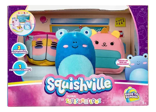 Squishmallows Squishville Mini & Fahrzeug – Süße Spielzeugfigur 5 Cm (Style Variiert)