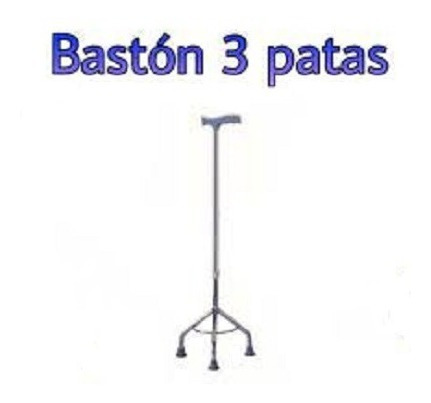 Imagen 4 de 10 de Baston 3 Patas Araña Base Copa Graduable Reforzados Estable