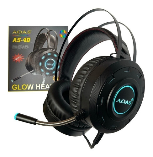 Audífono Diadema Con Microfono Gamer As-90 Marca Aoas