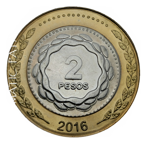 Moneda Bicentenario Argentina 2 Pesos 2016 - Sin Circular #7