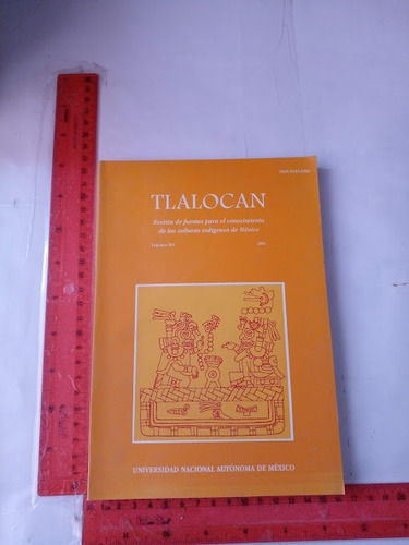 Revista Tlalocan No 1 Año 2004 (Usado)