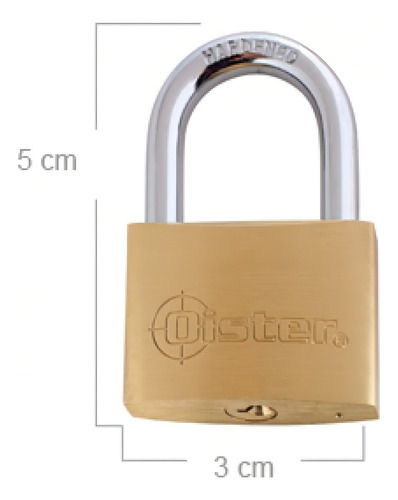 Cadeado Oister 30mm com chave