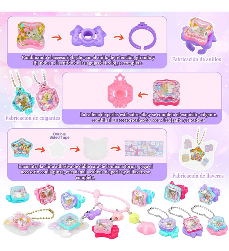 Diy Anillos Joya Pegatinas Juegos Para Niñas