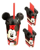 Comprar Vaso Pitillo Mickey Mouse Orejas Sorpresa X12u Alta Calidad